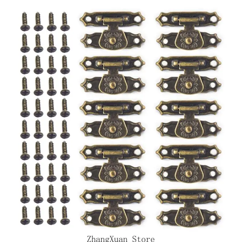10 Stück Metall-Schraubverschluss für die Reparatur von Holzschmuck-Aufbewahrungsboxen, 3 x – Detail 7