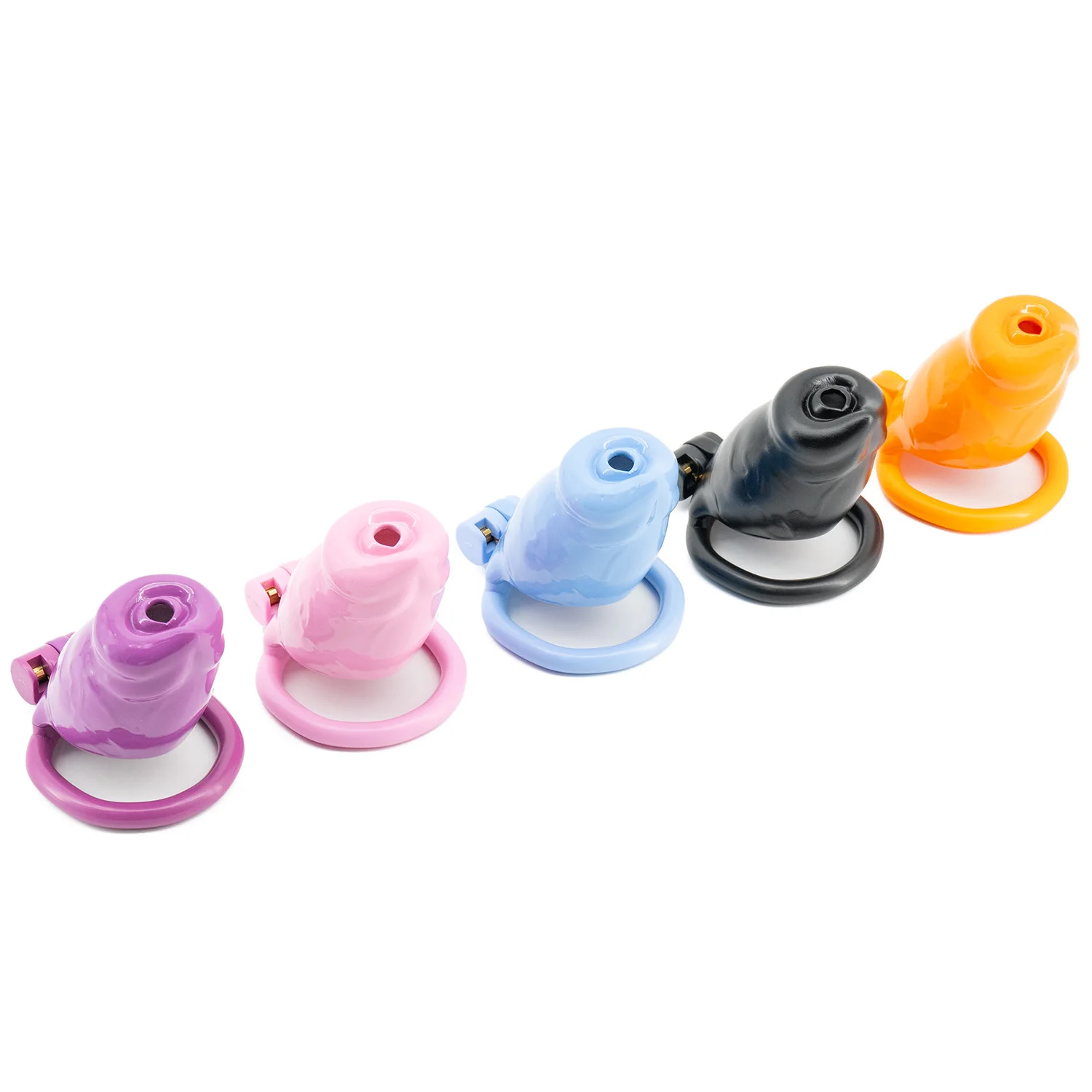 3 size Bulldogs penis 3D Printing chastity cage device puppy Cock Protector slave chastity lock for men view 5