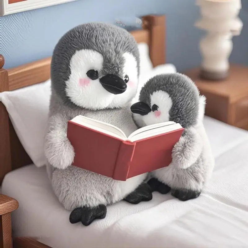 Y88d abraço pinguins brinquedo pelúcia animal pelúcia macio pp algodão cheio travesseiro companheiro boneca para