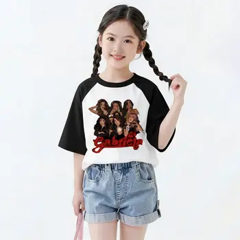 Y2K Katseye Cotton Graphic T-Shirt for Kids 3 Y2K Katseye Music Girl Group T-Shirt Girls Boys Short Sleeve 100% Cotton Tshirts Kids Fun Katseye T Shirts Gifts 3