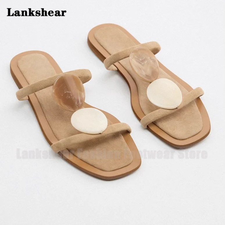 

Flat Open Toe Slippers Roman Sandals Women Shoes Summer Square Toe Slingback Falt Slippers Flip Flops Sandalias De Mujer Verano