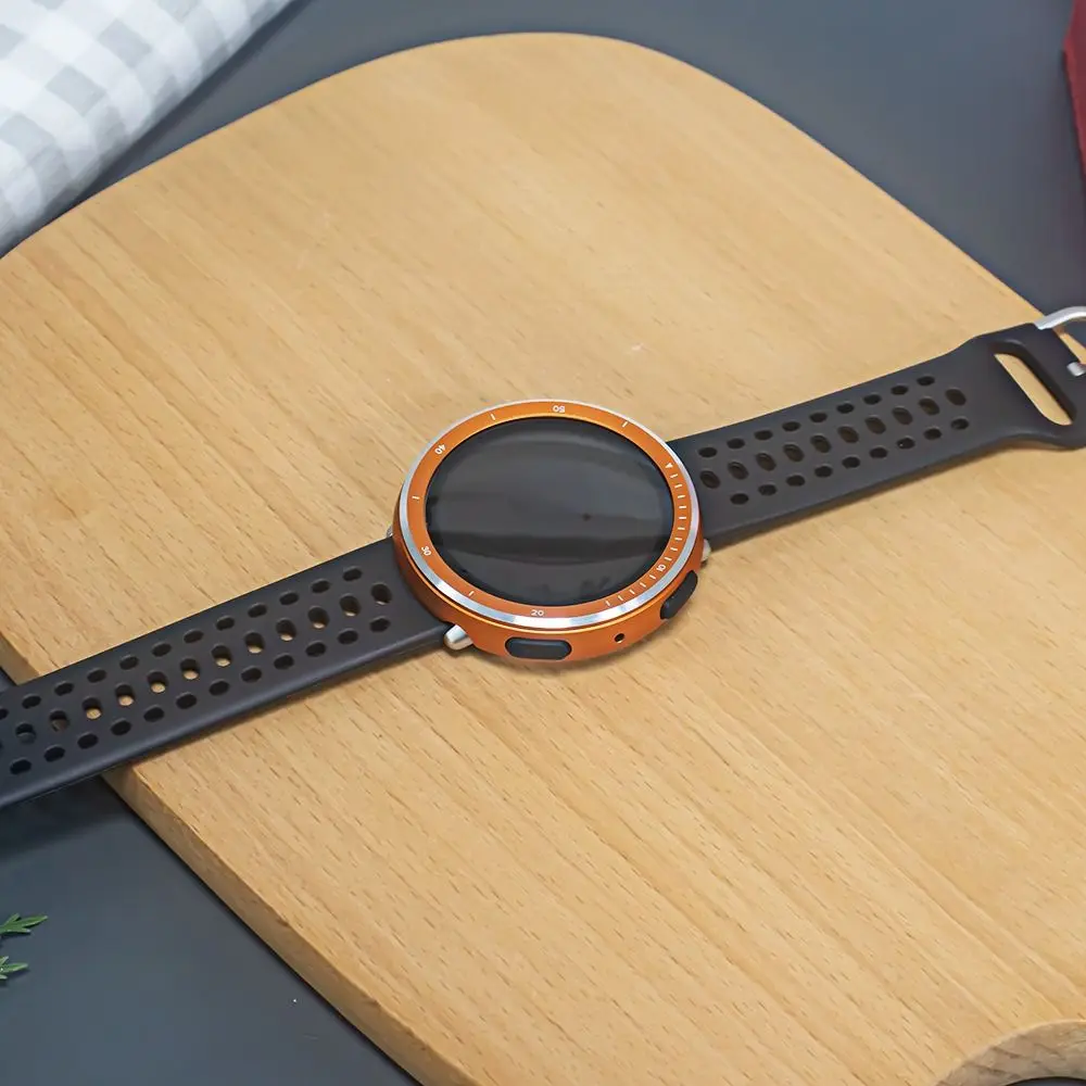 إطار ساعة معدني بديل مضاد للخدش، حافظة ساعة واقية مضادة للصدمات لهاتف Amazfit Active 2