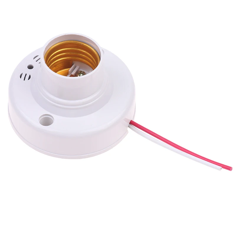 E27 Sound Sensor Light Lamp Holder 220V Stair Smart Auto On Off Light Voice Applaud Sound Control E27 Lamp Bulb Bases