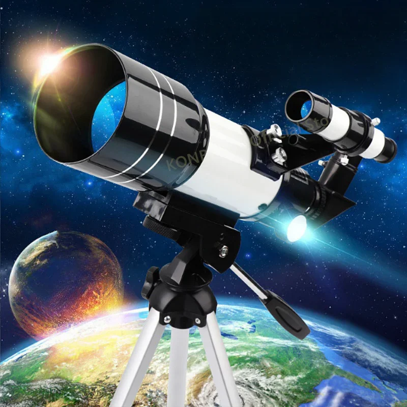 

70mm Aperture Refractor 150X Zoom High-definition Professional Astronomical Telescope Powerful Monocular Remote Space Moon