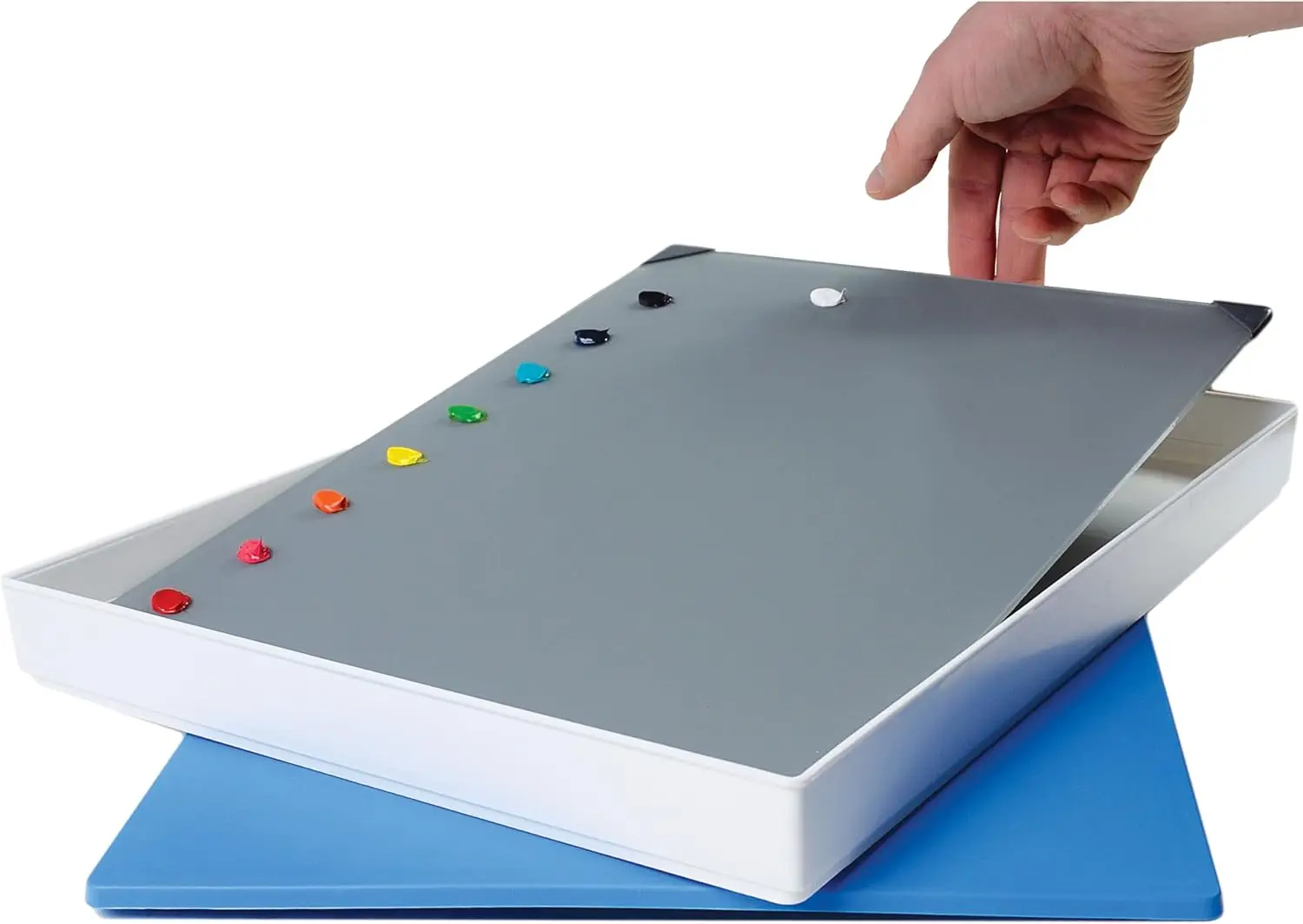 

POSH Glass Arist Palette & Artist Palette Seal 12"X16" Set, Tempered Glass Palette + Airtight Seal, Keep Oil Paint Fr