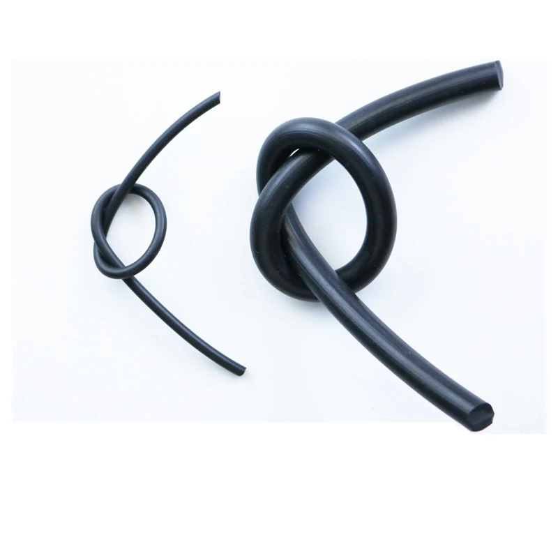 1 متر الفلور المطاط الصلبة قطاع قطر 2/2.5/3/3.5/4/4.5/5/5.3/5.5/5.7/6/6.5/7/7.5/8 مللي متر ~ 15 مللي متر O-حلقة بار الختم لا رغوة الأسود #1