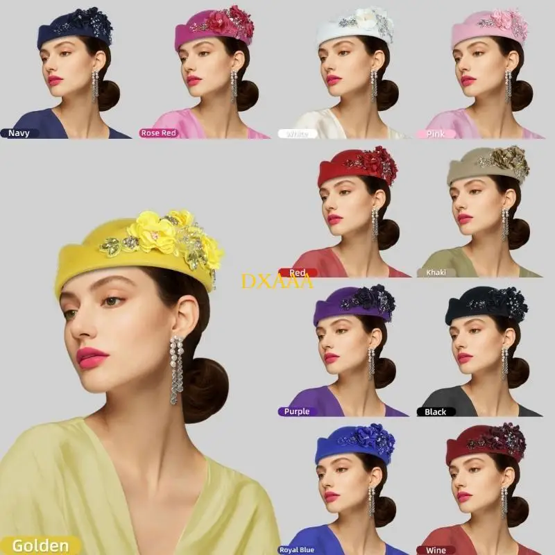 

DXAA Elegant Stewardess Hat Adjustable Head Size Air Hostesses Cosplay
