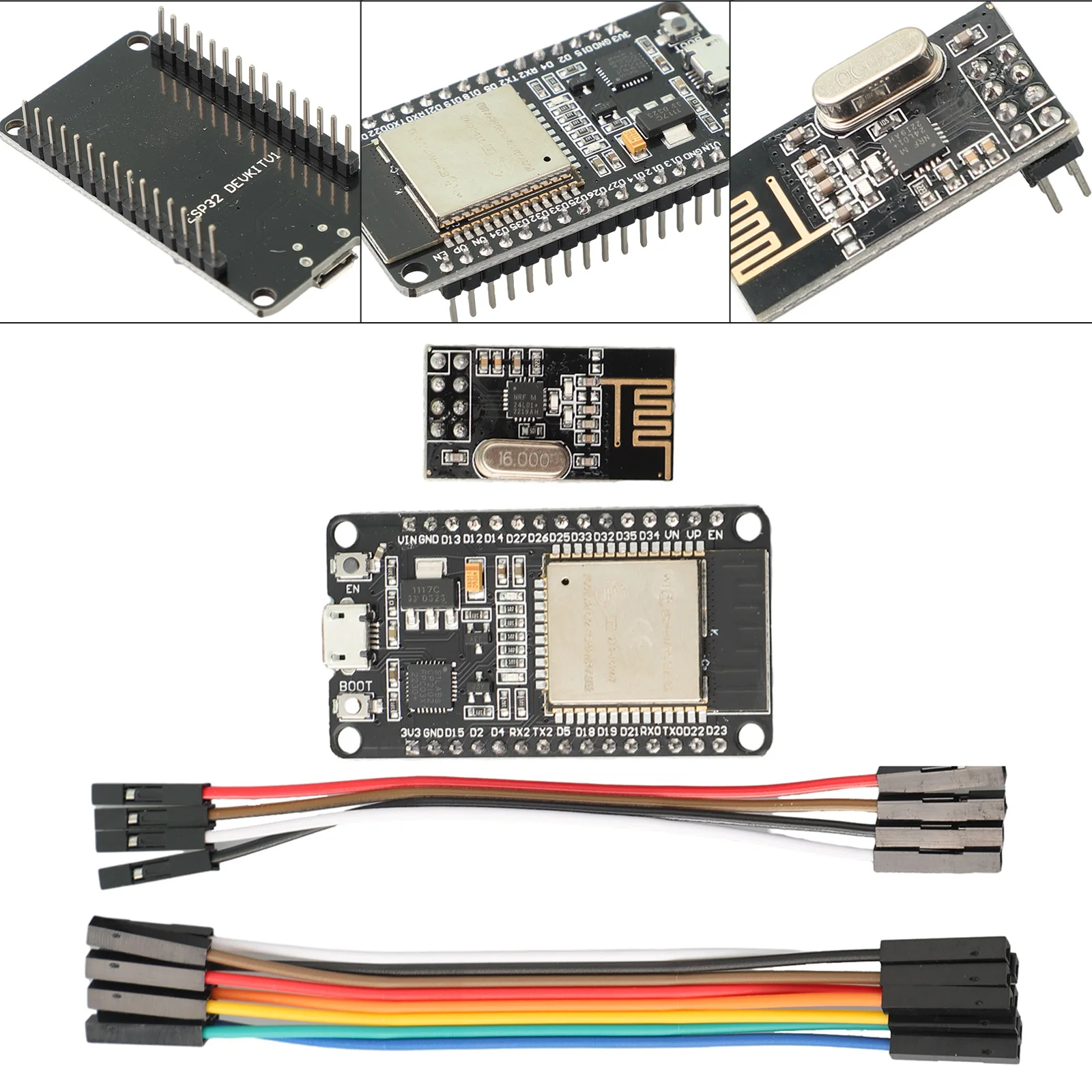 ESP32+NRF24L01 Kit Cable Stay Connected Wide Compatibility DIY For Hoymiles HM300 HM350 OpenDTU Ready To Install