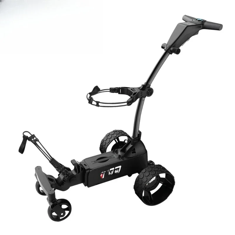 Electric Golf Ai Intelligent Follow Ball Chartered Car Screen Automatic Follow Cart Remote Control Folding Trolley