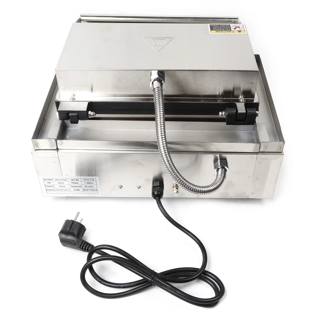 1500 Watt Stainless Steel Waffle Iron Professional Waffles Stem Waffle Sticks Corn Dogs 1500 Watt