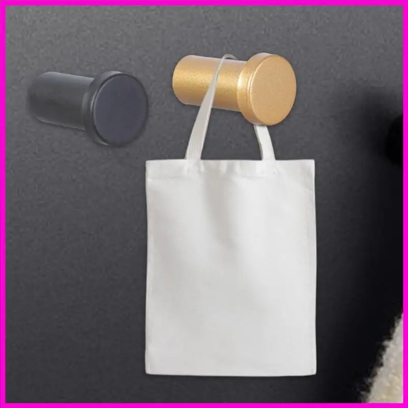 

57BE 6Sets Gold or Black Wall Mounted Hooks Practical Storage Hangers for Hanging Clothes Towels in Bedroom or Kitchen