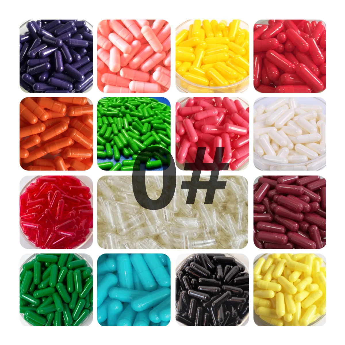 0#  Medicine Capsules 100pcs!Many Colored Empty Capsule/gelatin  empty capsules sizes 4, closed or seperated capsules available!