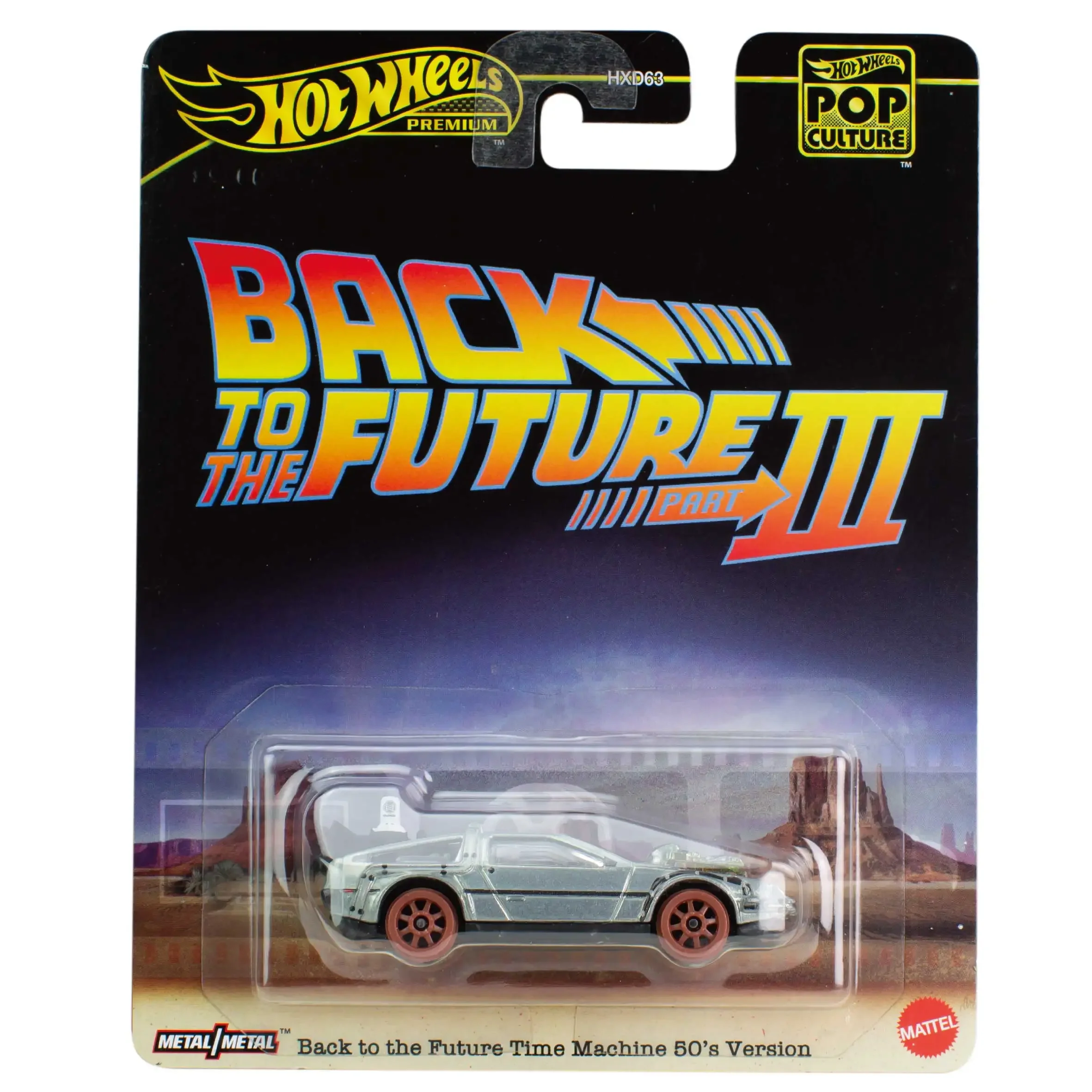 Original Hot Wheels Premium Car Pop Culture Back To The Future Toys for Boys 1/64 Diecast Time Machine Ford Super De Luxe Gift