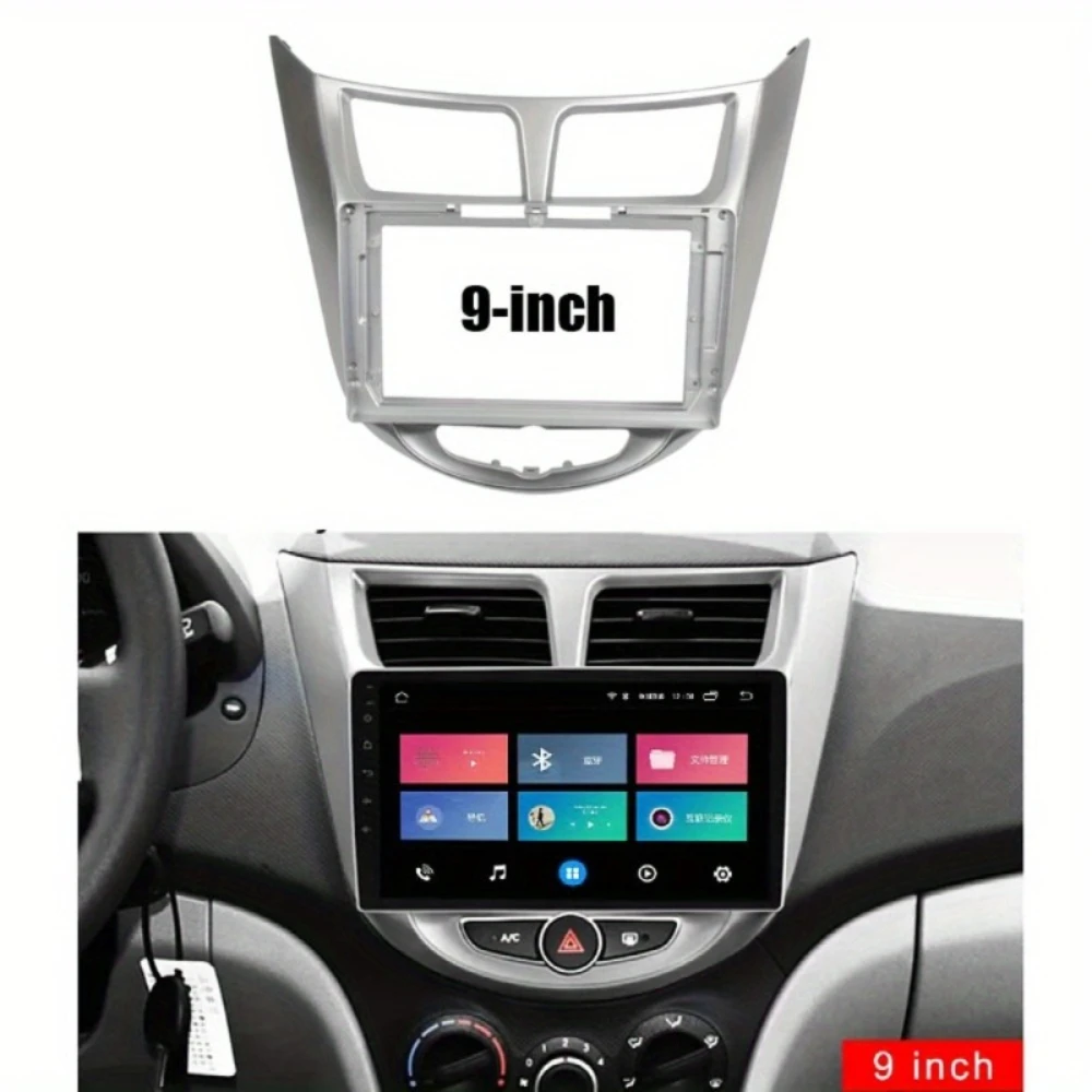 

9 inch Radio Fascia Frame Fit for HYUNDAI I-25 for Accent for for VERNA 2010-2017 Stereo Panel GPS DVD Dash Kit Bezel