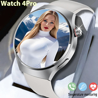 2025New Watch4 PRO For Huawei Smart Watch Men Watch 4 Pro AMOLED Screen Bluetooth Call NFC GPS Heart rate waterproof SmartWatch
