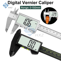150mm Digital Vernier Caliper, Metric/Imperial Electronic Vernier Micrometer Gauge with LCD Display, Precision Measuring Tool