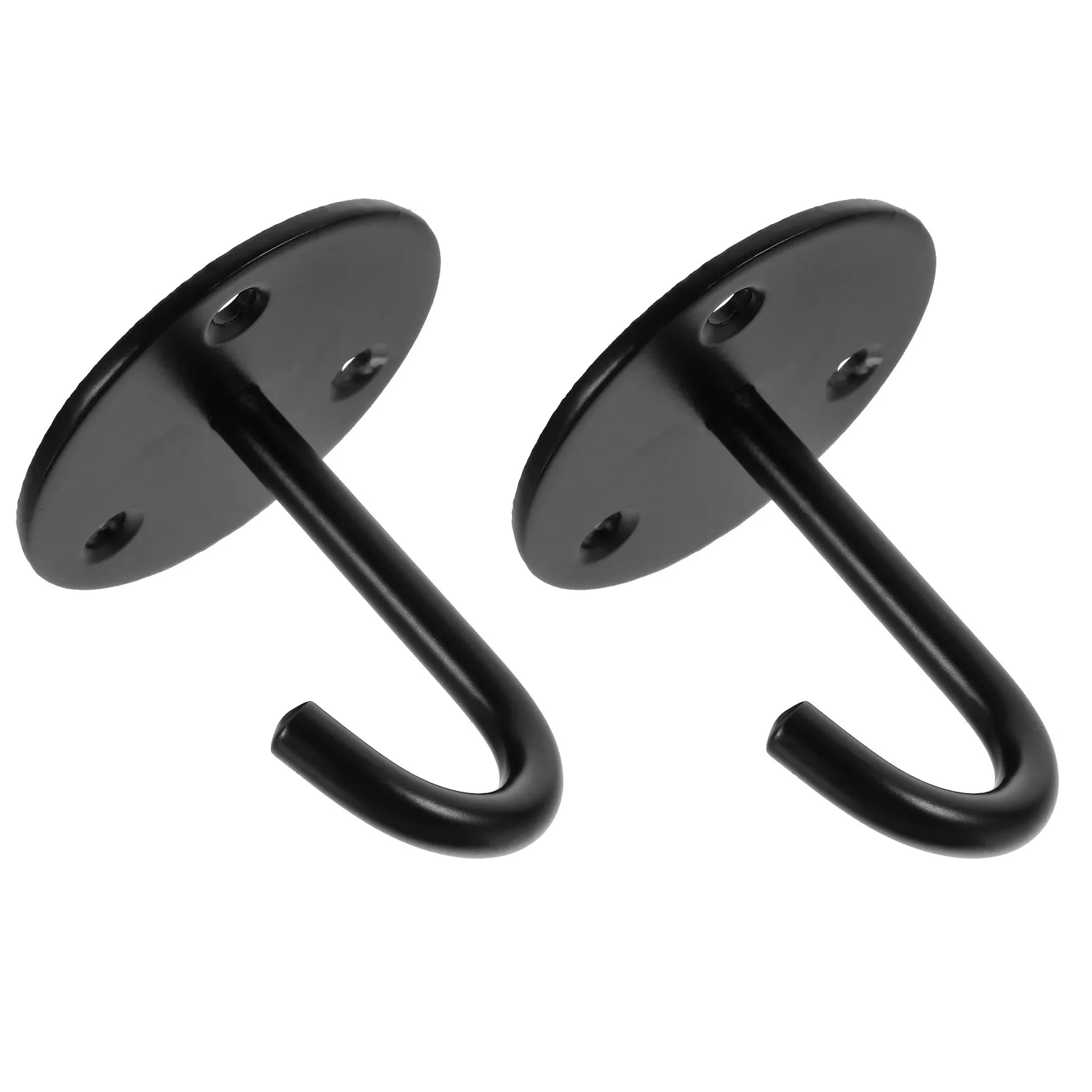 2Pcs Black Ceiling Hooks Heavy Duty Hanging Hooks for Wardrobe Closet Home Supplies Coat Hat Towel Organizer Ceiling Hook - view 4