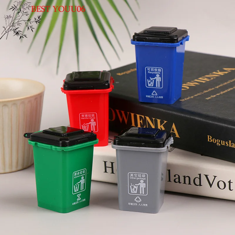 

Hot 1:12 Dollhouse MiniTrash Can Model/Mini Waste Bin/Pen Organizer Home Storage Can