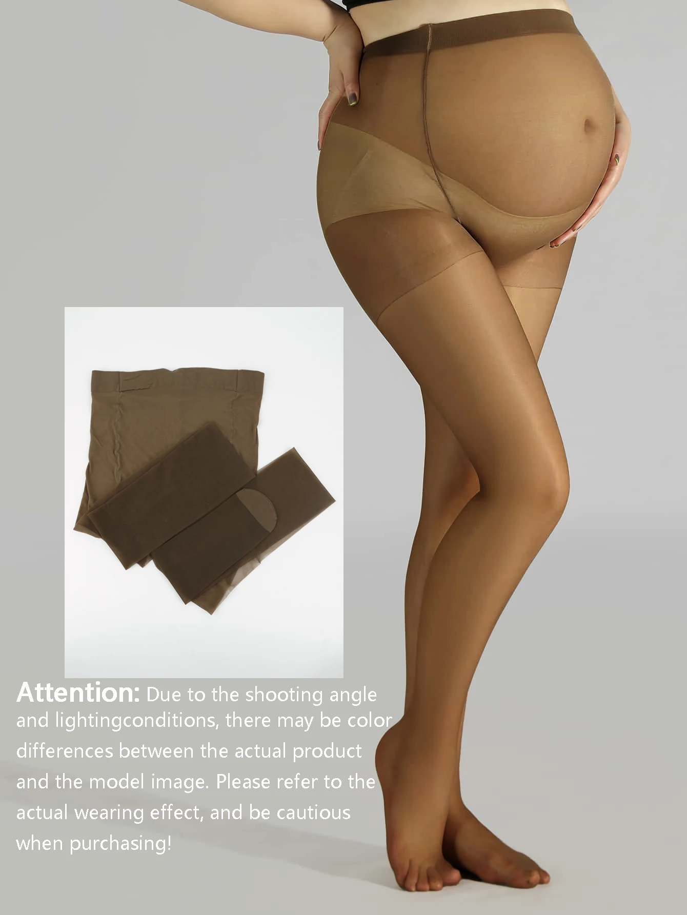 1/2/3 sets hoge stretch strakke broeken voor zwangere vrouwenbuik, modieuze dunne zijden kousen en panty's