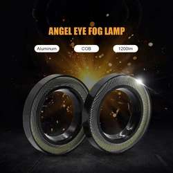 Faro LED de anillo Halo para coche, luces antiniebla para circulación diurna, accesorios de lámpara, 2,5/3,0/3,5 pulgadas