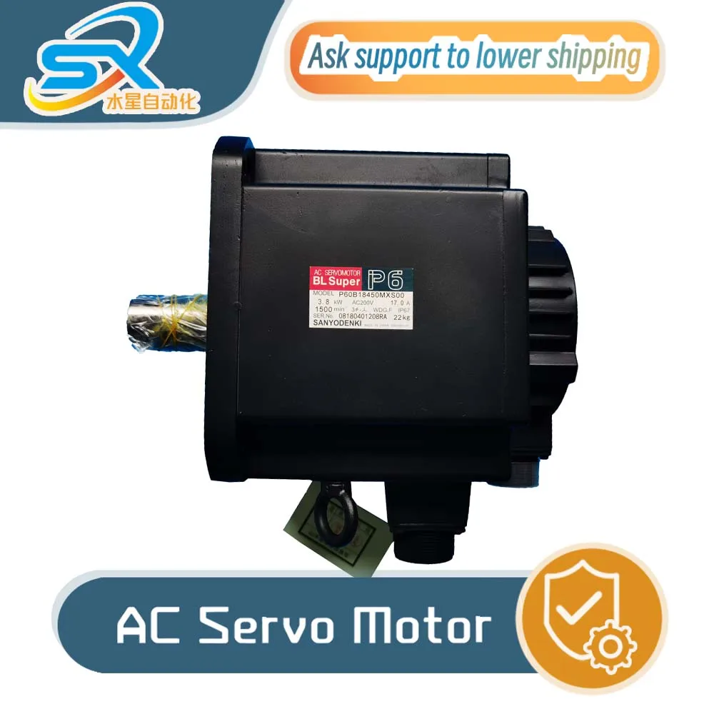 

High Quality SANYO AC Servo Motor P60B18450MXS00 3.8kw Running in Good Condtion