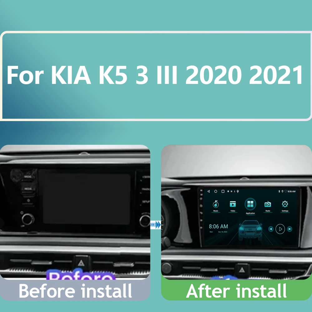 5G WIFI For KIA K5 3 III 2020 2021 Video Player Android Auto Car Radio GPS Navigation Multimedia WIFI Stereo Carplay No 2din DVD