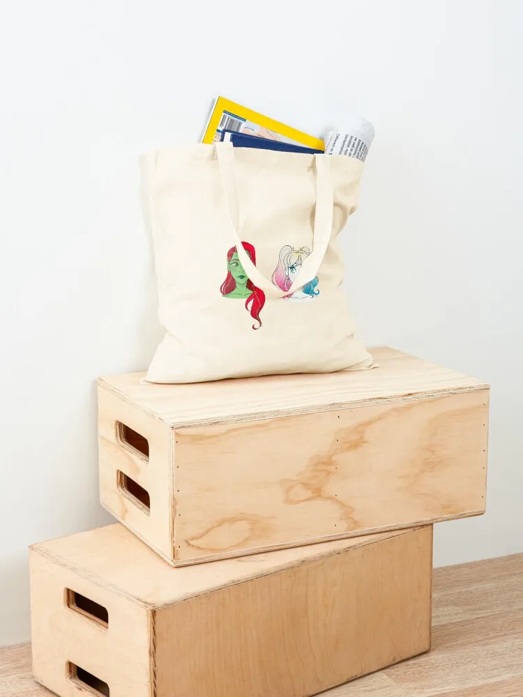 Jester girl and Plant Girl Tote Bag female bag Women's bag Women's shopper luxury women