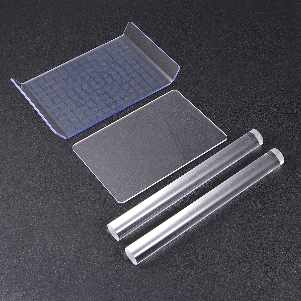 

4pcs Clay Tools Set Acrylic Roller U-Shaped Board Polymer Clay Supplies Modelling Kit Durable Transparent For Diy Use