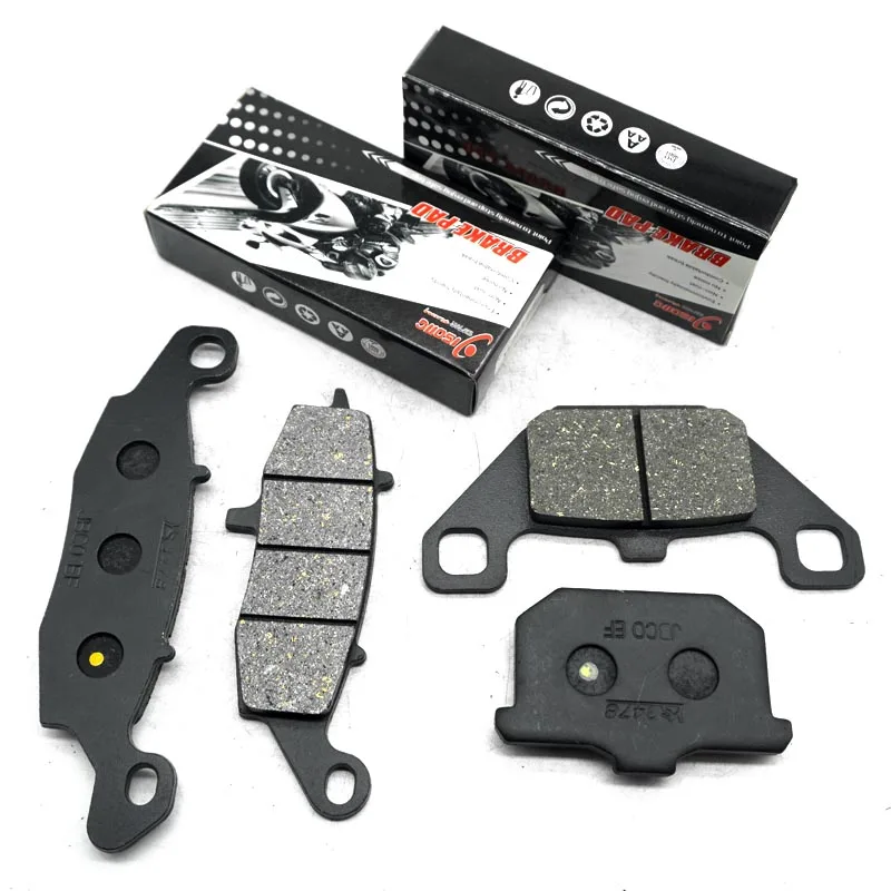 For KAWASAKI VN1500 Vulcan 1500 Nomad F.I. 1999 2000 vn Motorcycle Front Rear Brake Disc Pads Kit Set Parts