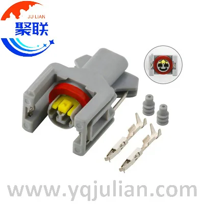 Auto 2pin plug 1743486-3 240PC024S8014 10811963 wiring electrical connector with terminals