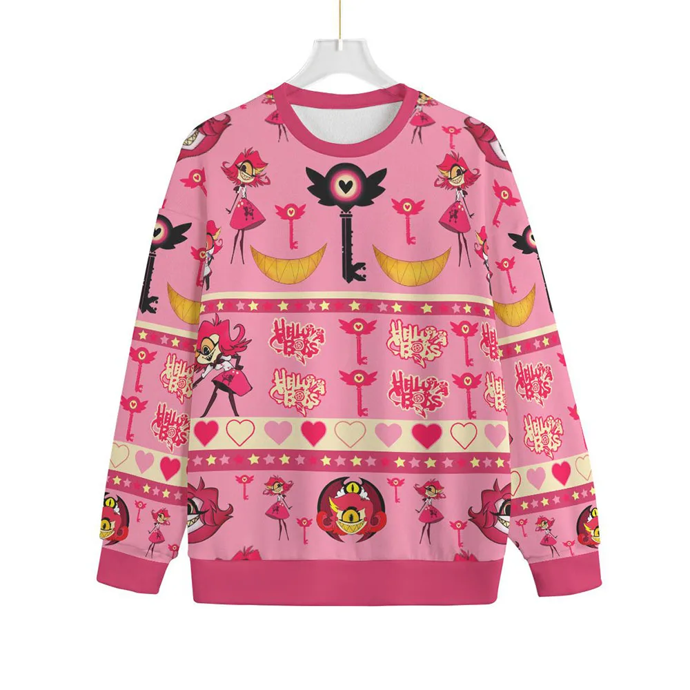 

Alastor VOX Косплей Толстовка с круглым вырезом Манга Hazbinhotel Helluva Boss Пуловеры с 3D принтом Модные мужские Sudaderas с длинными рукавами