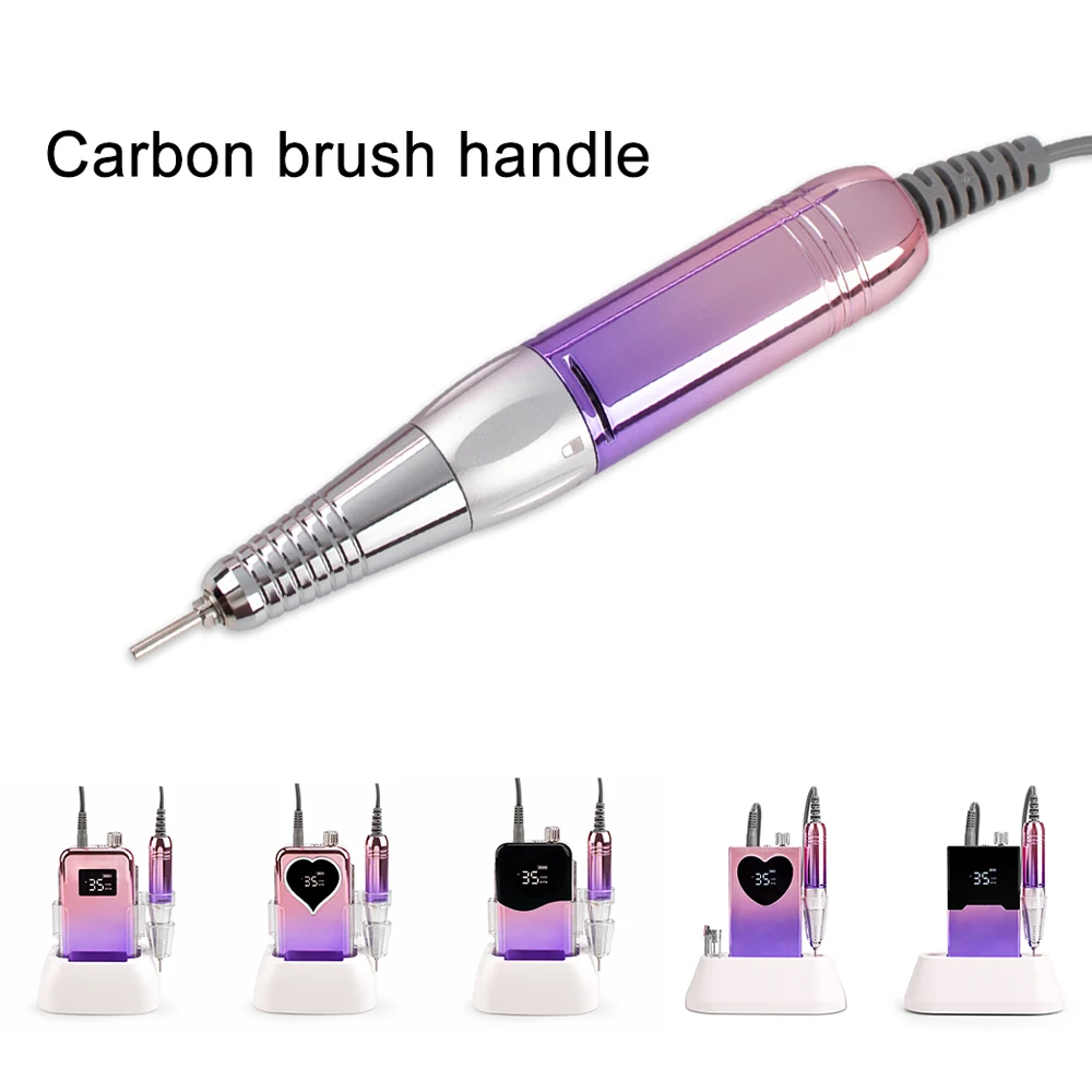 Carbon Brush 45w Nail Drill Accessories Base Handle Handpiece Transparent Clear Protective Shell Case Series Replacement 45W