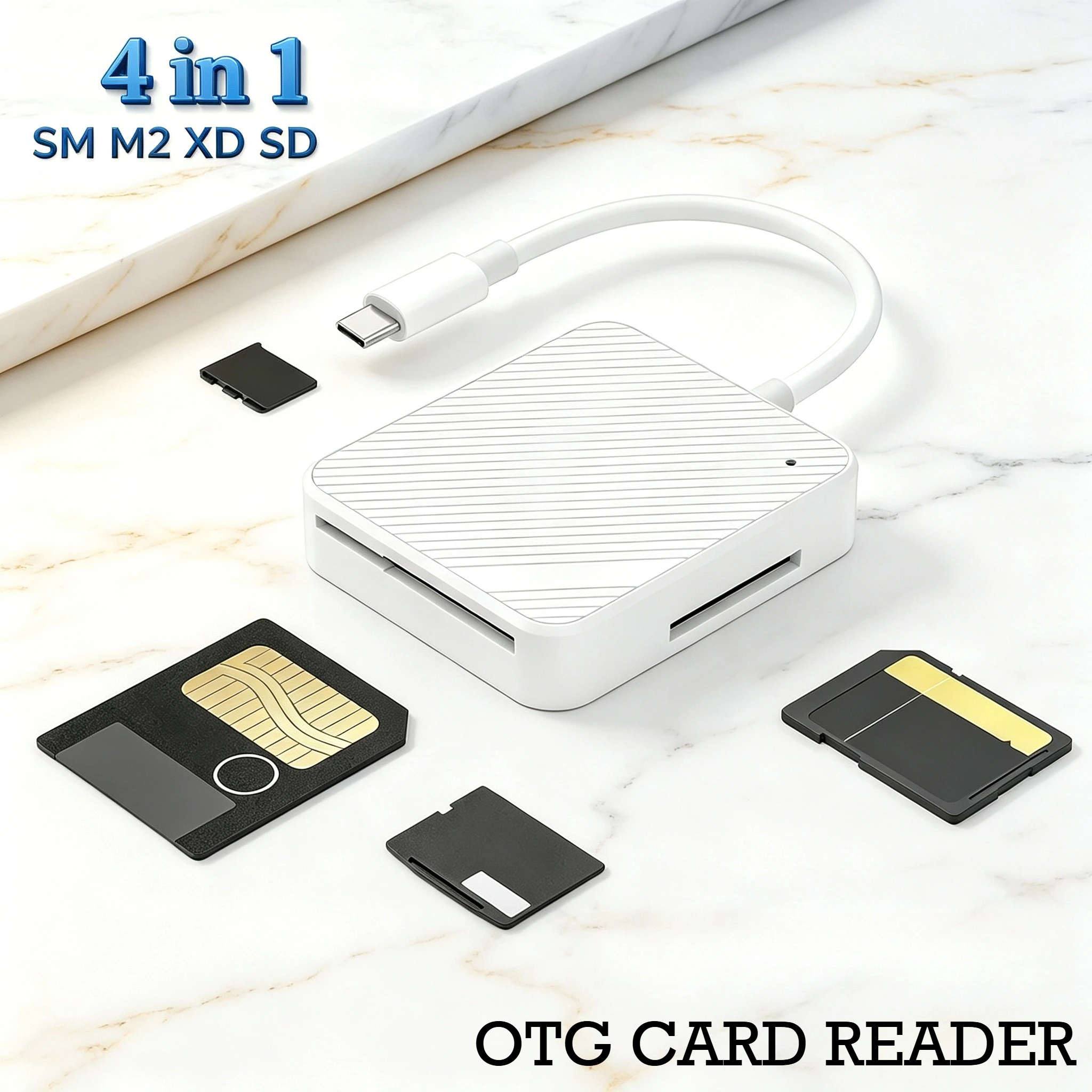 Smart Media OTG M2 XD SD SM Memory Card Reader Card Reader Adapter Type C USB-C for Android Mobile Phone Accessories