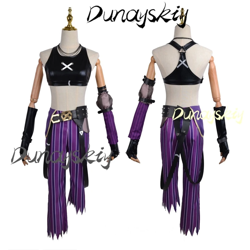 LOL Arcane Gioco Jinx Costume Cosplay Parrucca Blu Vestito Cosplay Vestito Di Natale Di Halloween Costume Di Carnevale Delle Donne Sexy Personalizzato