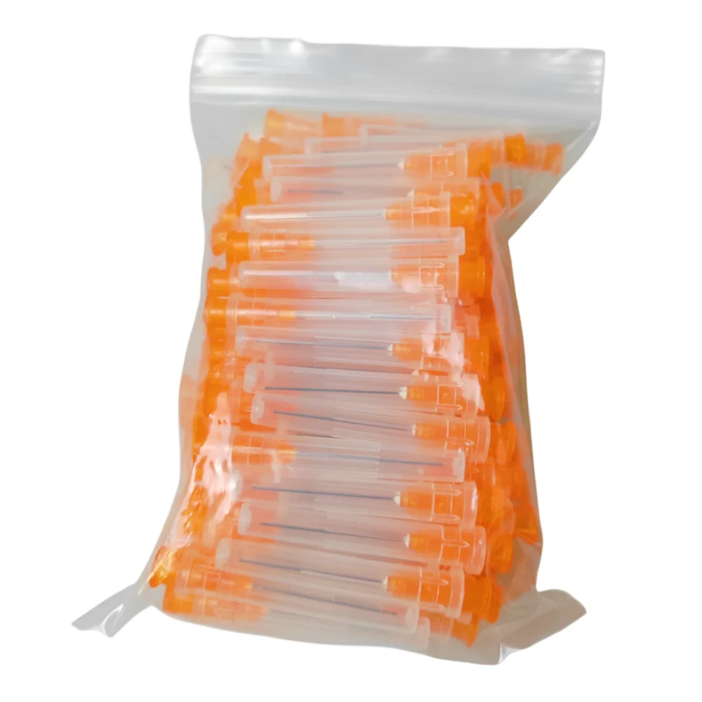 JUMTOP 100 قطعة حقنة إندو للأسنان قناة الجذر غسل إبرة تلميح نهاية مغلقة الجانب ثقب إندو إبرة الري تلميح