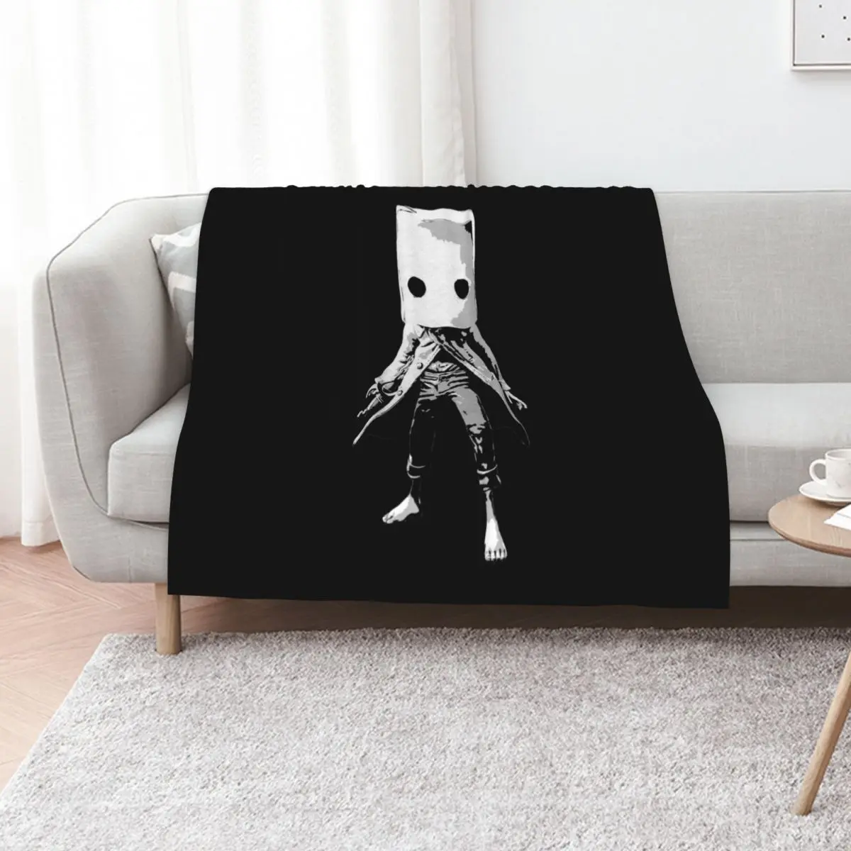 Nightmares - Mono Throw Blanket wednesday Plaid Heavy Sofa Quilt Cute Polar Blankets