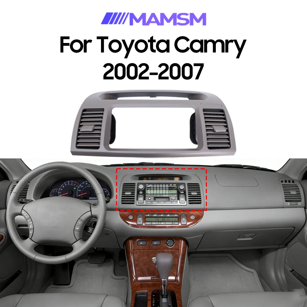 

MAMSM Car Air Conditioner Outlet Cover For TOYOTA CAMRY 2002-2007 Car Radio Front Dashboard Center A/C Grille Vents Car Parts
