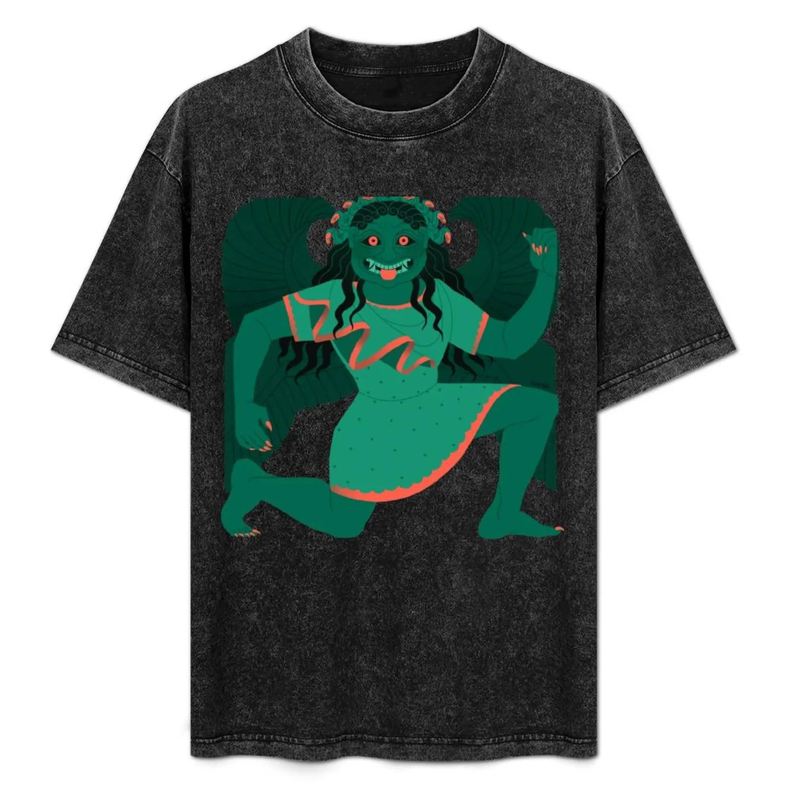 Archaic Gorgon - Green T-Shirt blue lock customizeds blue archive anime clothes funny t shirts men