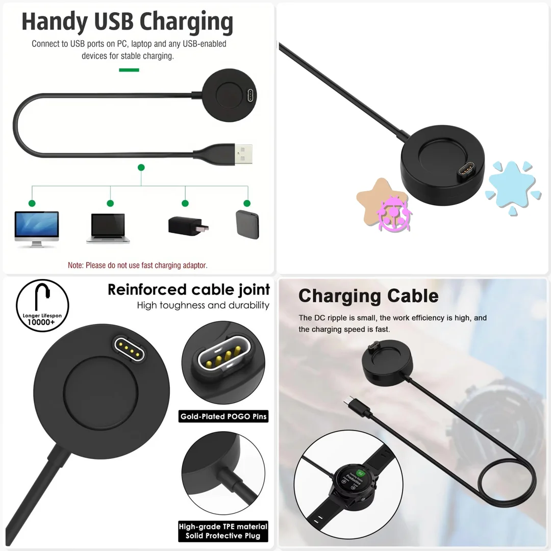 Charging Dock for Garmin Desktop Stand Base Holder Travel Bag Spare Charger Accessory Backup