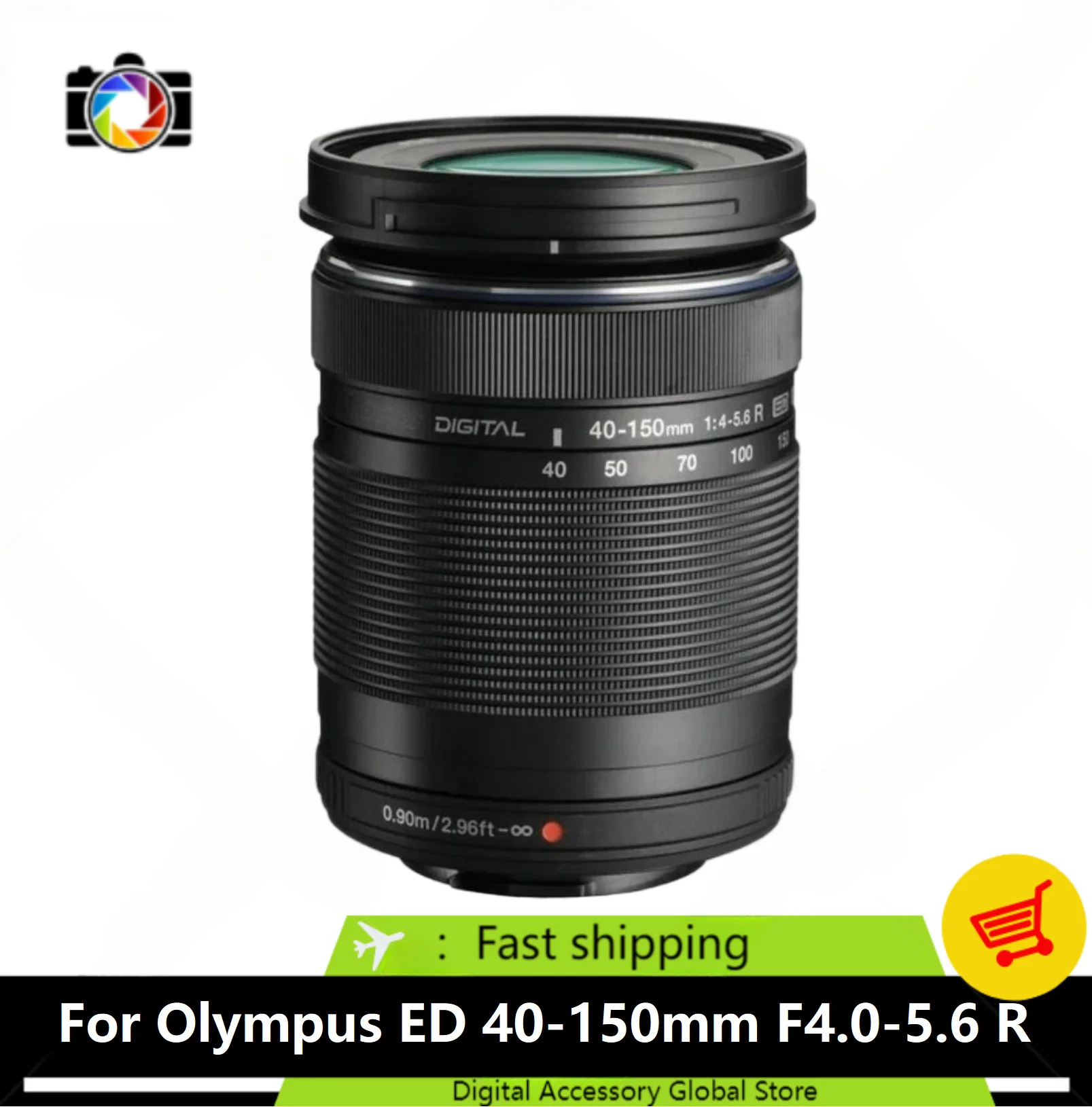 98% جديد حقيقي M.Zuiko ED 40-150 مللي متر f/4.0-5.6 R عدسة لأوليمبوس E-PL8 E-PL7 E-PL6 E-PL3 E-PL1 EP3 EP5 E-M1 E-M5 E-M10 كاميرا