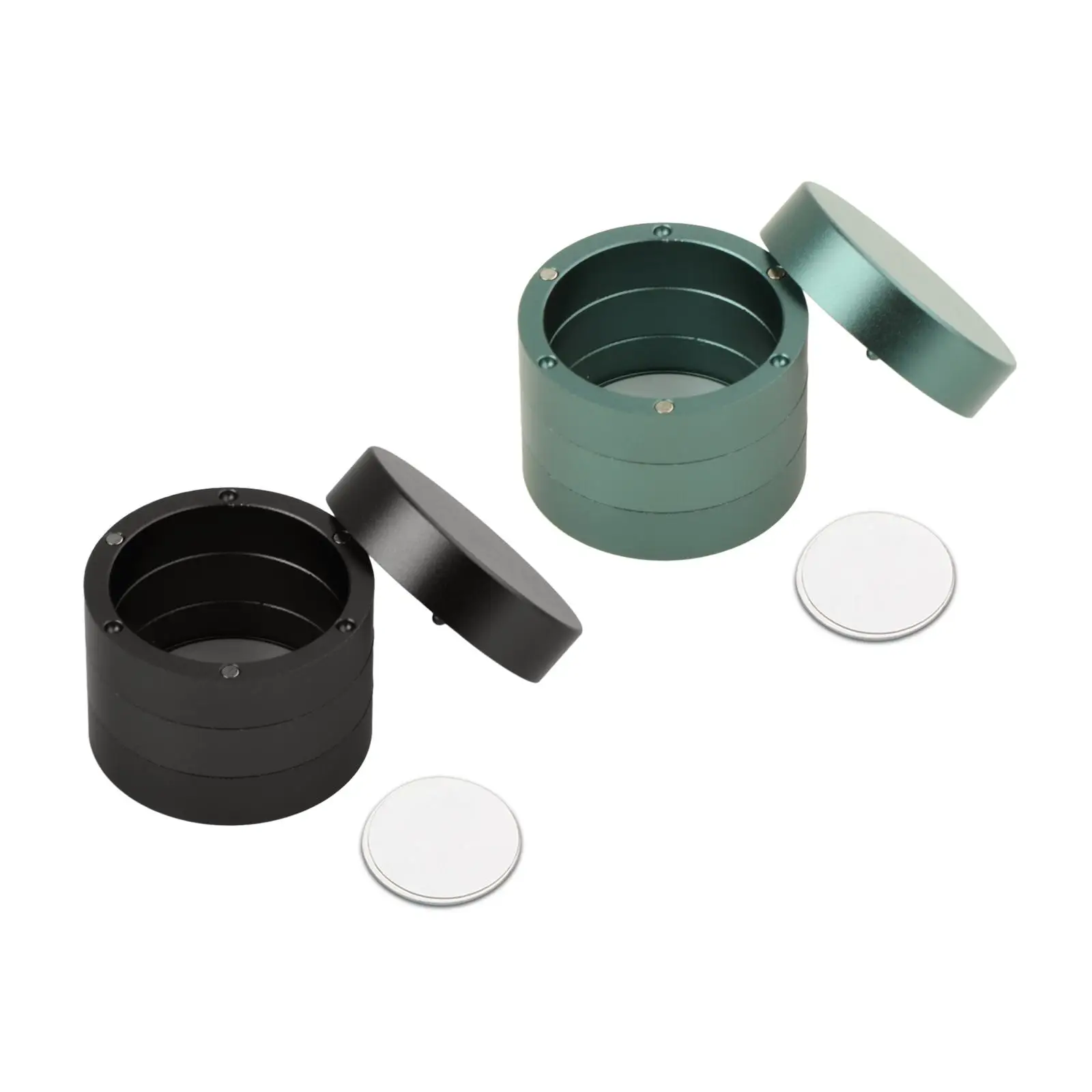 

Pool Snooker Chalk Holder Protective Aluminum Alloy Practical Chalk Box Round