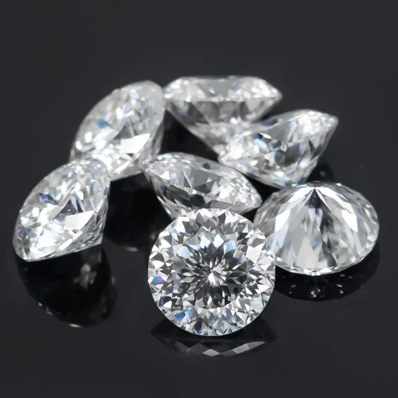 

Настоящий цвет D, 100-лицевая огранка, муассанит, свободный камень, русская огранка, 4,0–5,0 мм, муассанит, драгоценный камень с сертификатом GRA