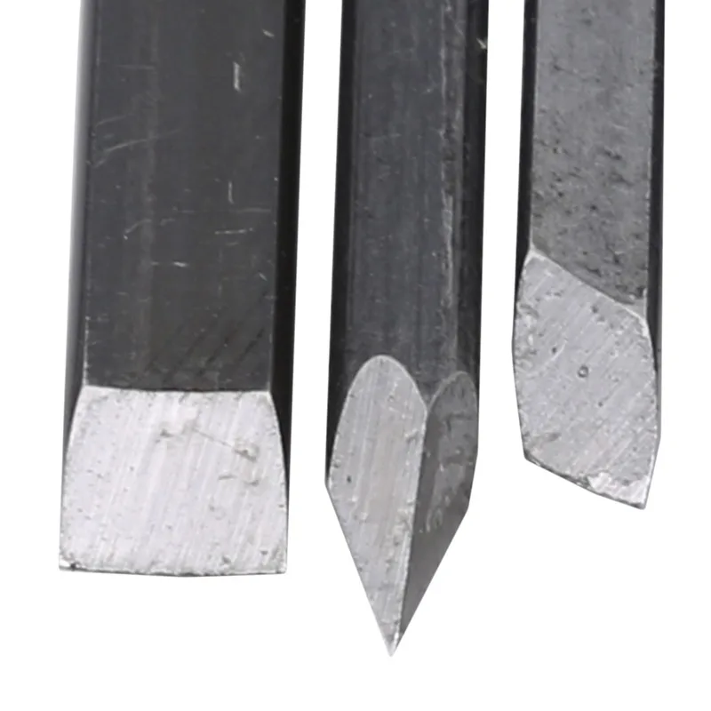 10Pcs High-carbon Steel Stone Carving Knife Seal Engraving Knife Sculpture Stone Chisel Wood Carving Tools Set Stone