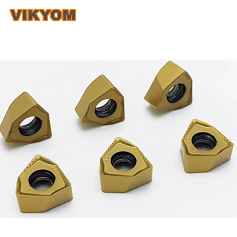 10pcs 6NGU060408R-M 6NGU090508R-M Teguco Fast Feed Square Shoulder Milling Inserts Double Sided 6 Flutes Roughing