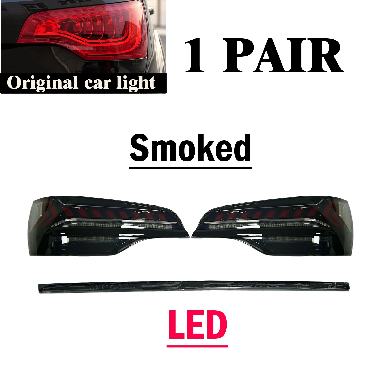 Voor Audi Q7 LED Achterlicht Q7L 2006-2015 Upgrade Gemodificeerde naar Nieuwe DRL Dynamische Richtingaanwijzer LED Achterlichten