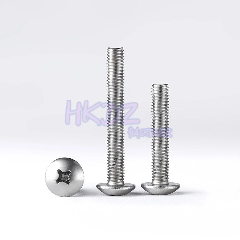 

316 Stainless Steel Large Truss Head Cross Recessed Machine Screw M3 M4 M5 M6 Mushroom Head Screw