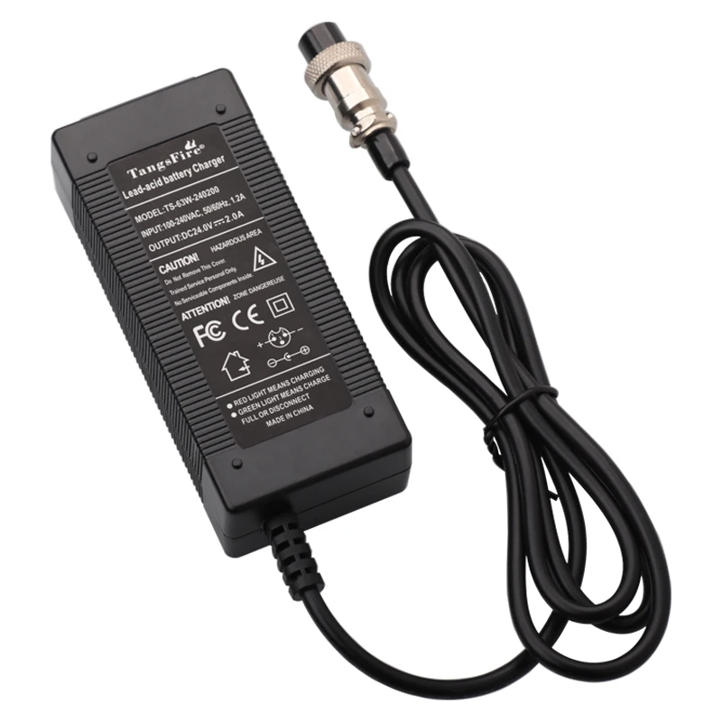 28.8V Lead Acid Battery Charger Output 24V 2A Lead Acid Battery pack Charger XLR/DC/GX16/RCA/GX12/IEC Hight Quality Connector