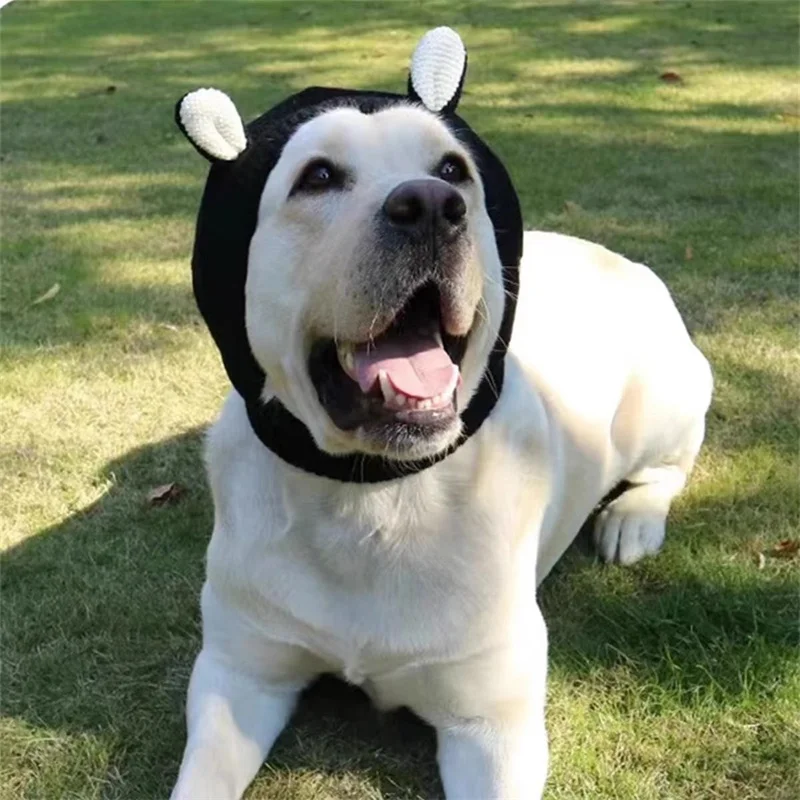 Berretto invernale caldo per cani di grossa taglia copricapo per animali domestici in maglia addensata copricapo per cani di taglia media Labrador