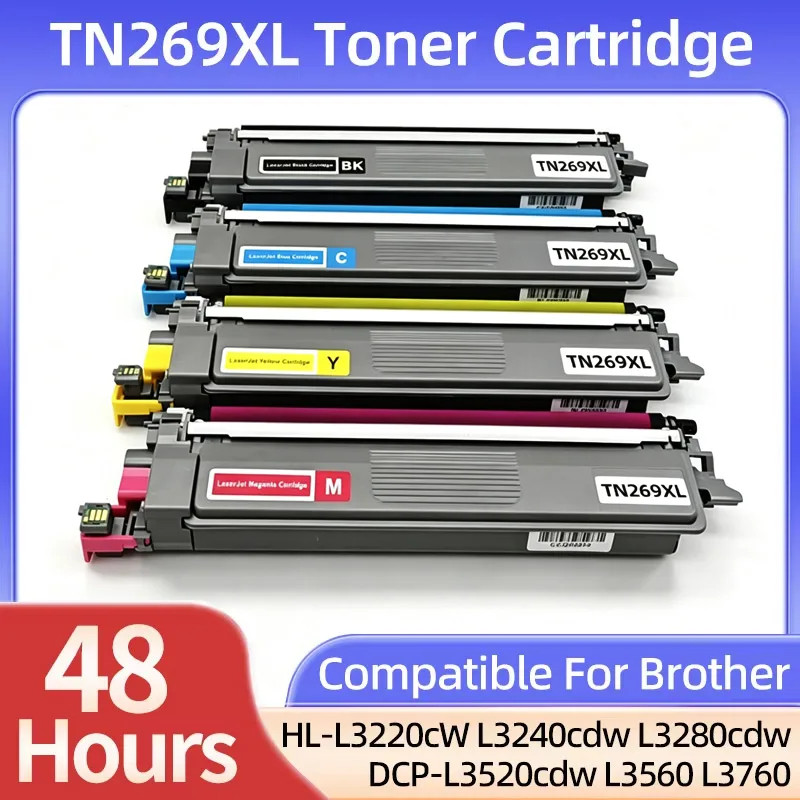 TN269 TN269XL Toner Cartridge Compatible for Brother HL-L3220cW L3240cdw L3280cdw DCP-L3520cdw L3560 L3760 Asia-Pacific Version
