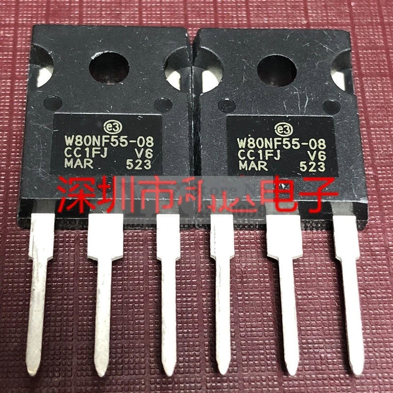 5????-20???? STW80NF55-08  W80NF55-08?????55V 80A ???-247  ??????????????????????????